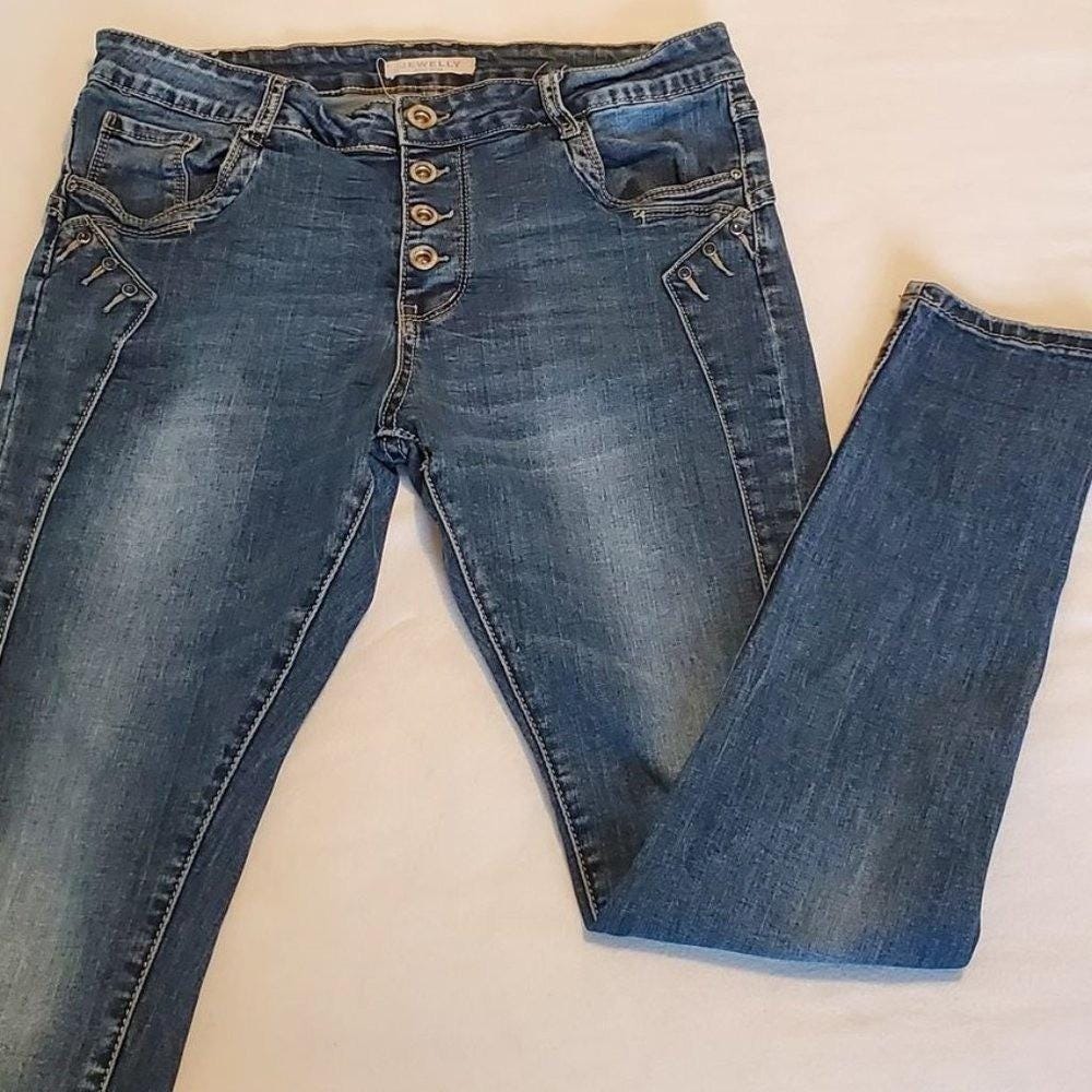 Jewelly Jeans - Size‎ Medium Button Fly